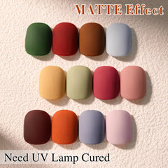 At-home manicure setup featuring Double Rhythm gel polish and lamp.