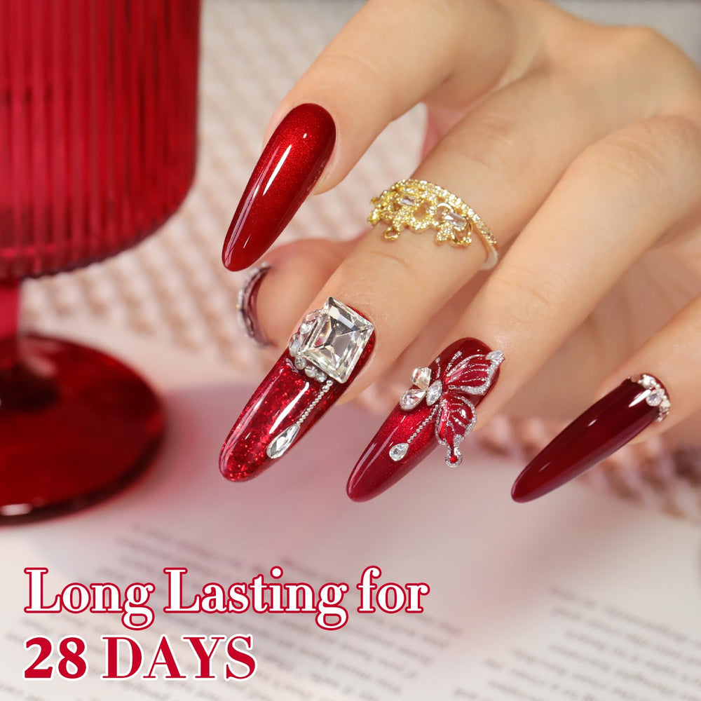 Double Rhythm at-home manicure setup suggests salon-like results.