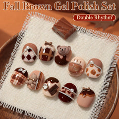 Home manicure setup featuring Double Rhythm set for DIY nails.