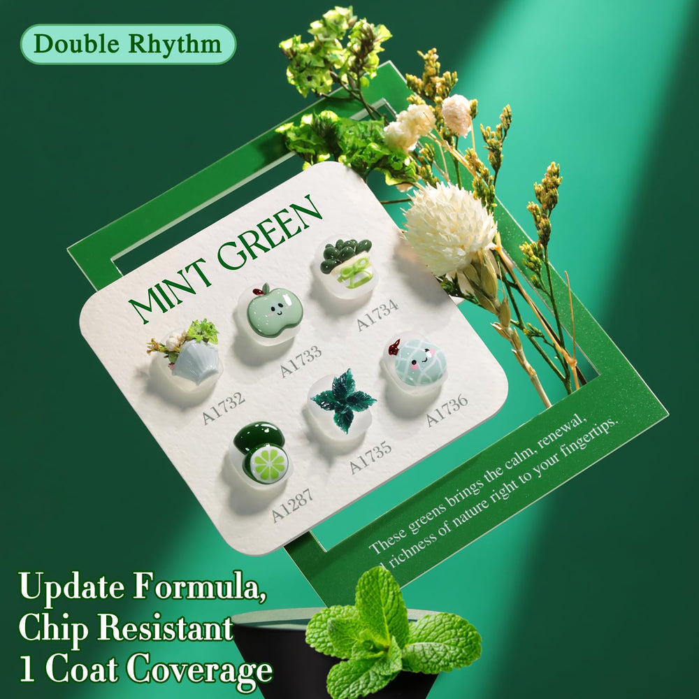 Double Rhythm gel polish application demonstrates smooth, even coverage on nails