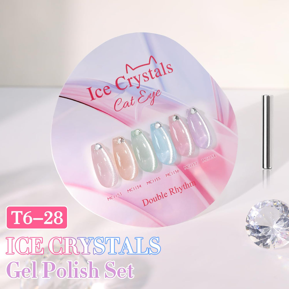 Double Rhythm gel polish swatches displaying color range for easy coordination.