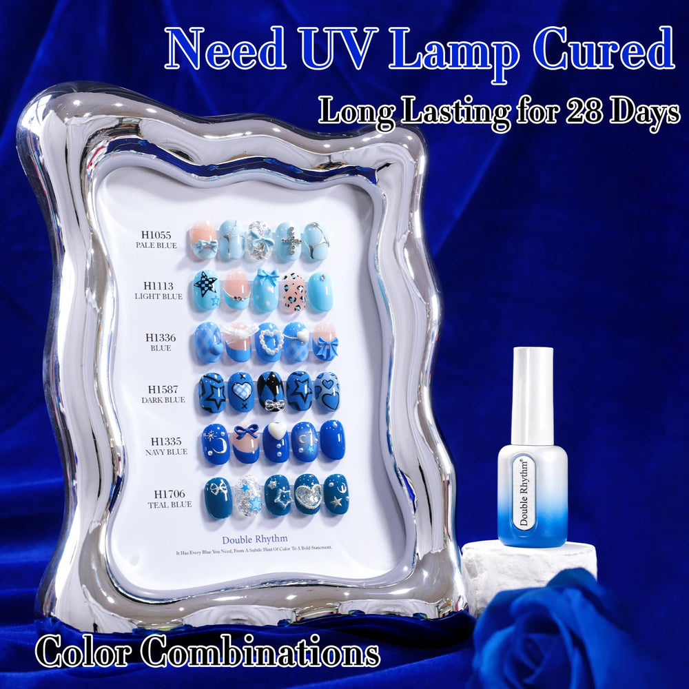 Double Rhythm glitter gel for glamorous DIY nail art