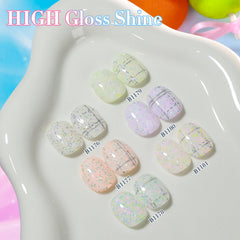 Display board and bottle lineup for at-home manicure