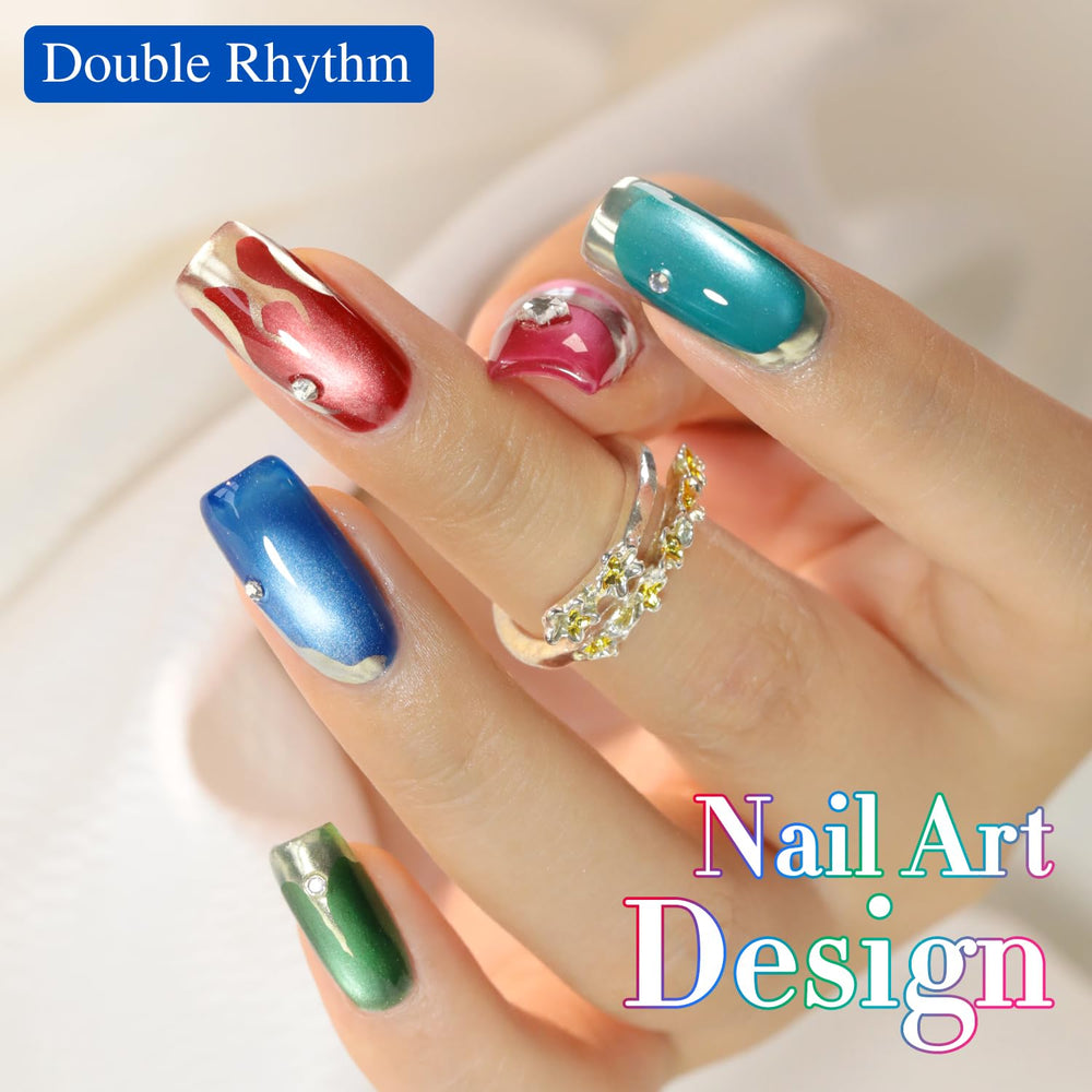 Glitter shimmer finish adds depth and sparkle to any manicure