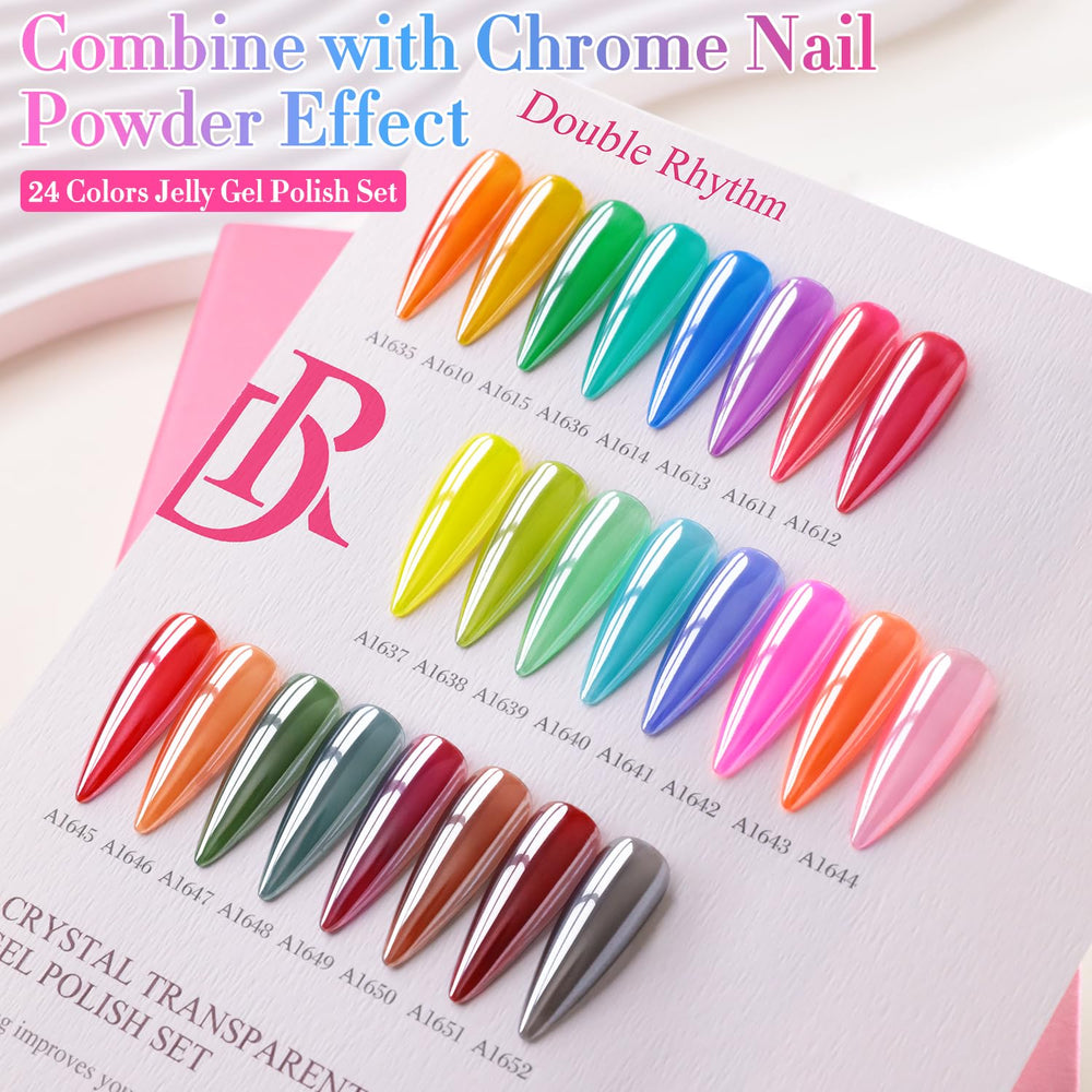 Double Rhythm Hot Pink gel polish bottle for bold nail art.