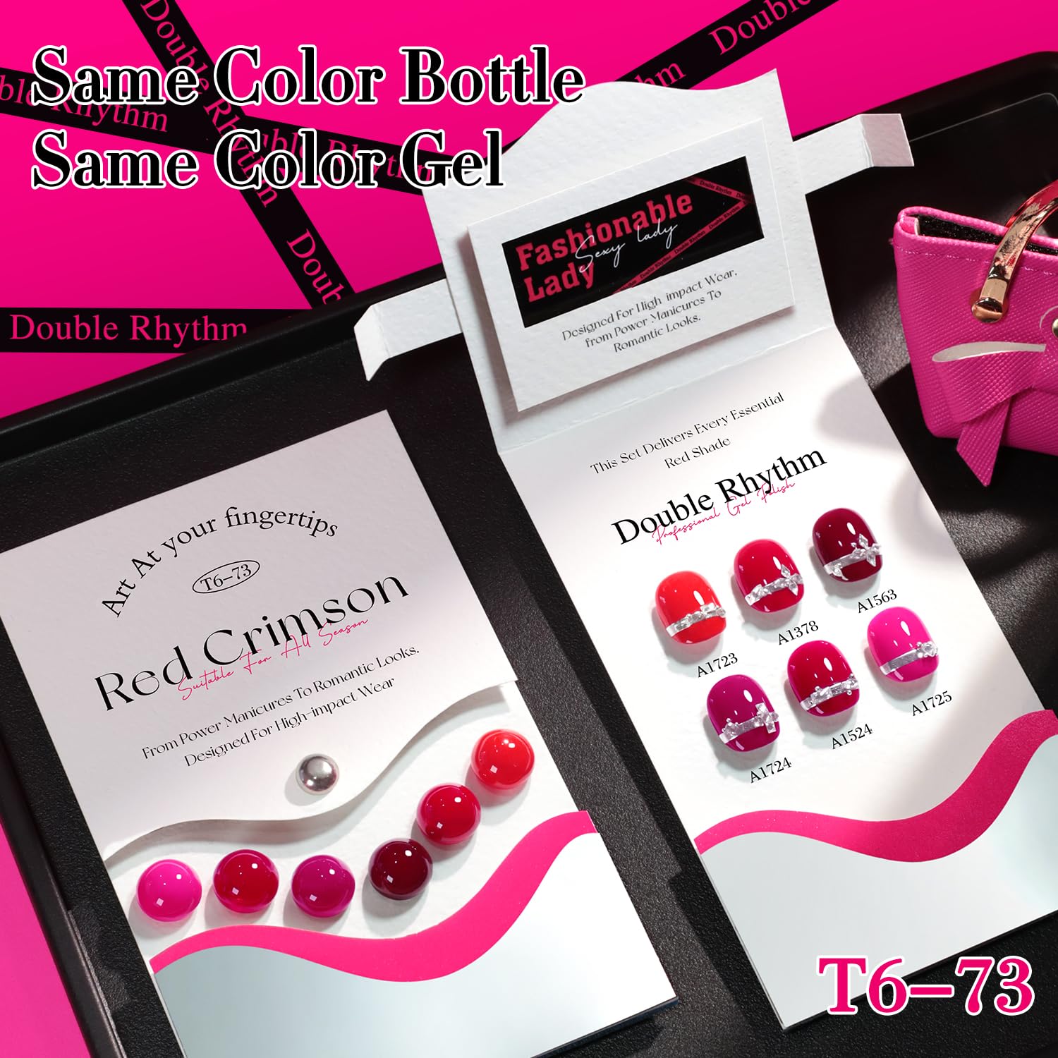 Double Rhythm UV LED lamp setup for quick curing of gel polish.