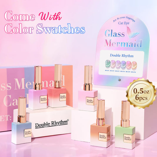 Double Rhythm Mermaid Pink Rose T6-31 bottle side view, highlighting rich pigment for durable color.