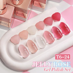 Double Rhythm nude gel polish bottle for a natural daily look.