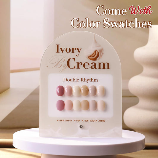 Double Rhythm same-color bottle design highlighting a cohesive gel polish collection