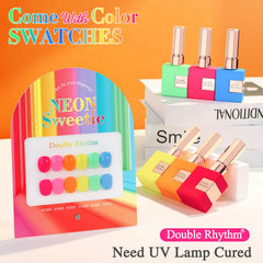 Double Rhythm six-piece gel polish set color range for DIY nails