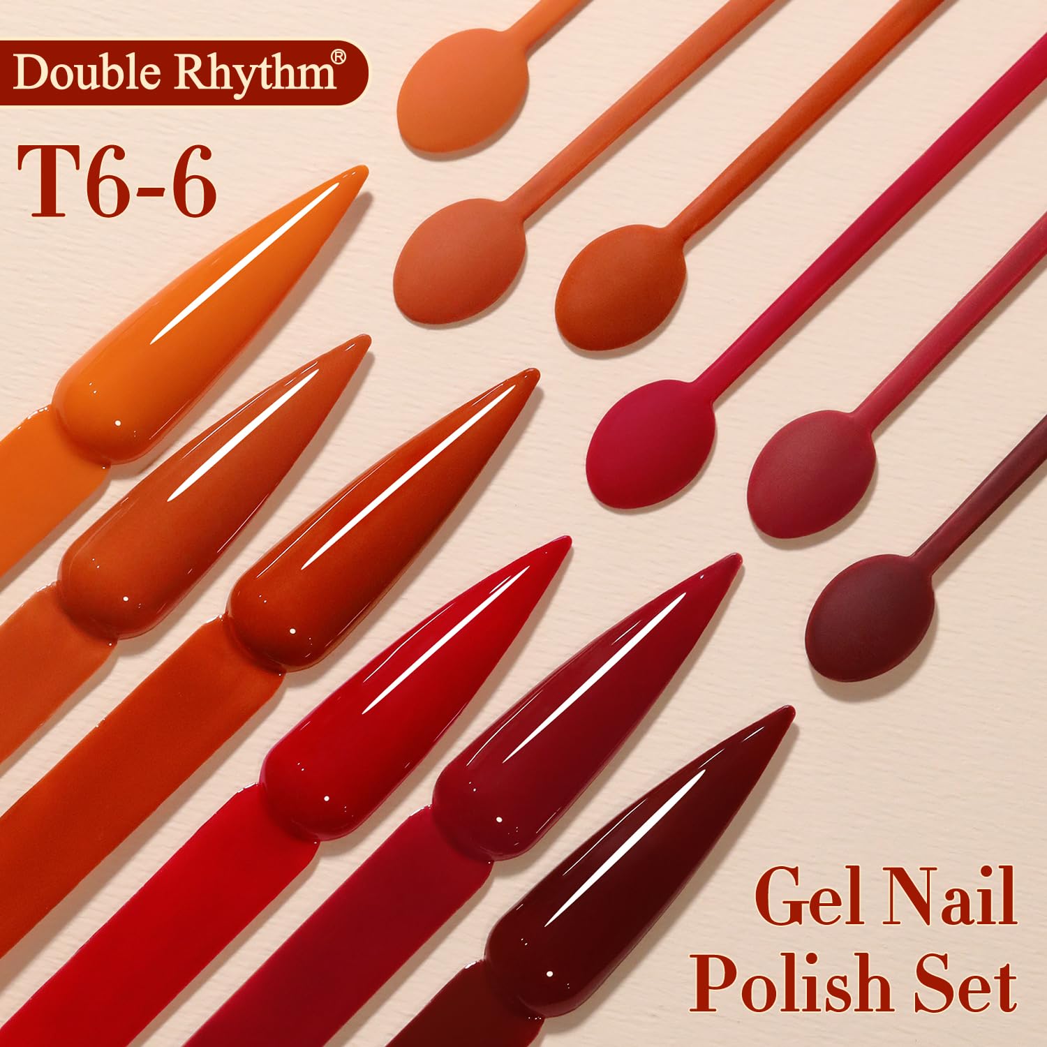 Double Rhythm gel polish applied under UV lamp for quick cure.