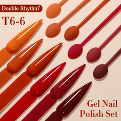 Double Rhythm gel polish applied under UV lamp for quick cure.