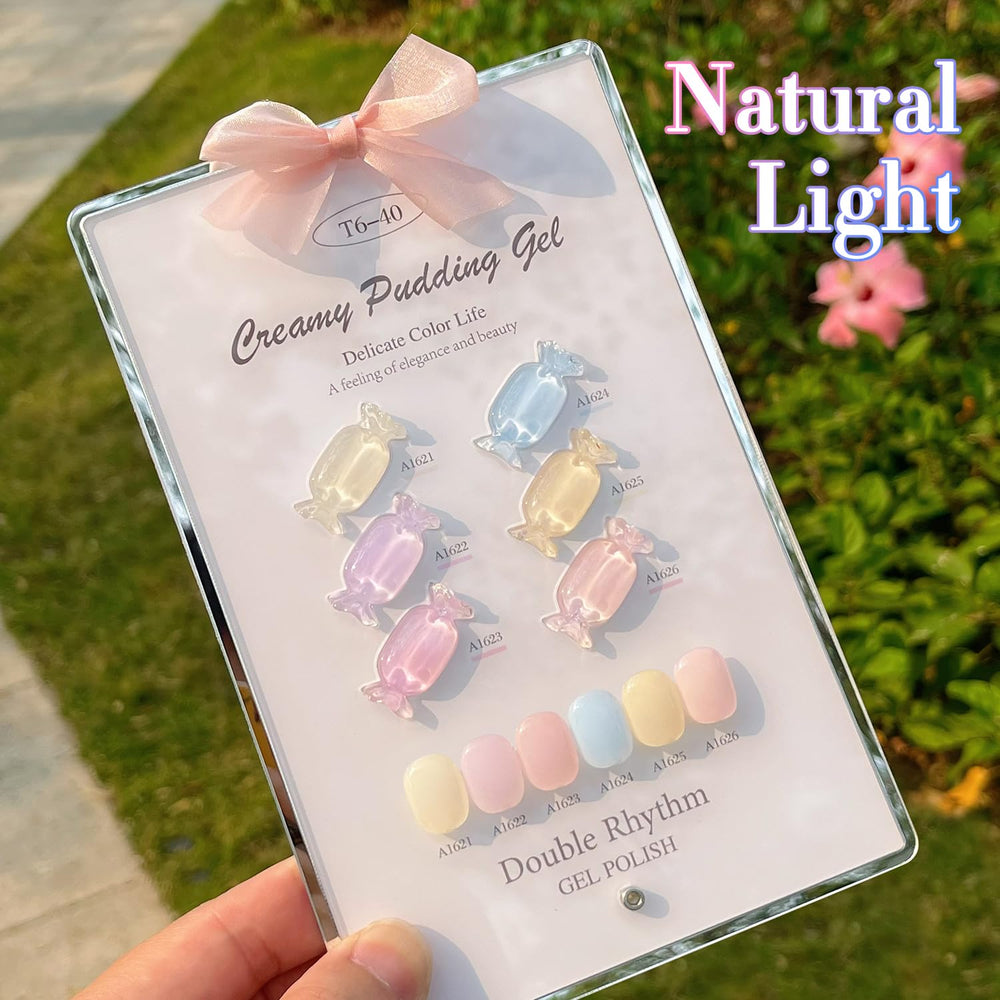 Double Rhythm yellow gel polish bottle for sunny, playful nails