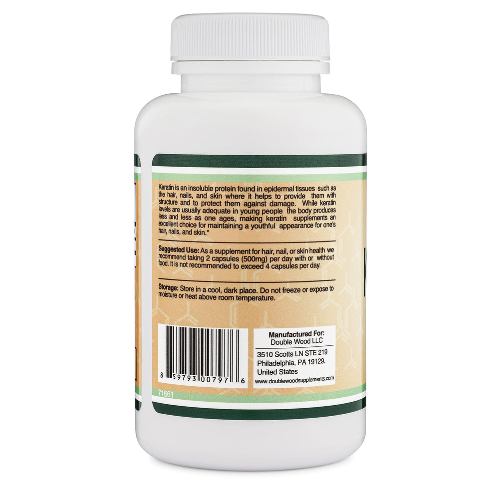 Double Wood Keratin Hair Growth Vitamin nails close-up, hinting at smoothness and strength