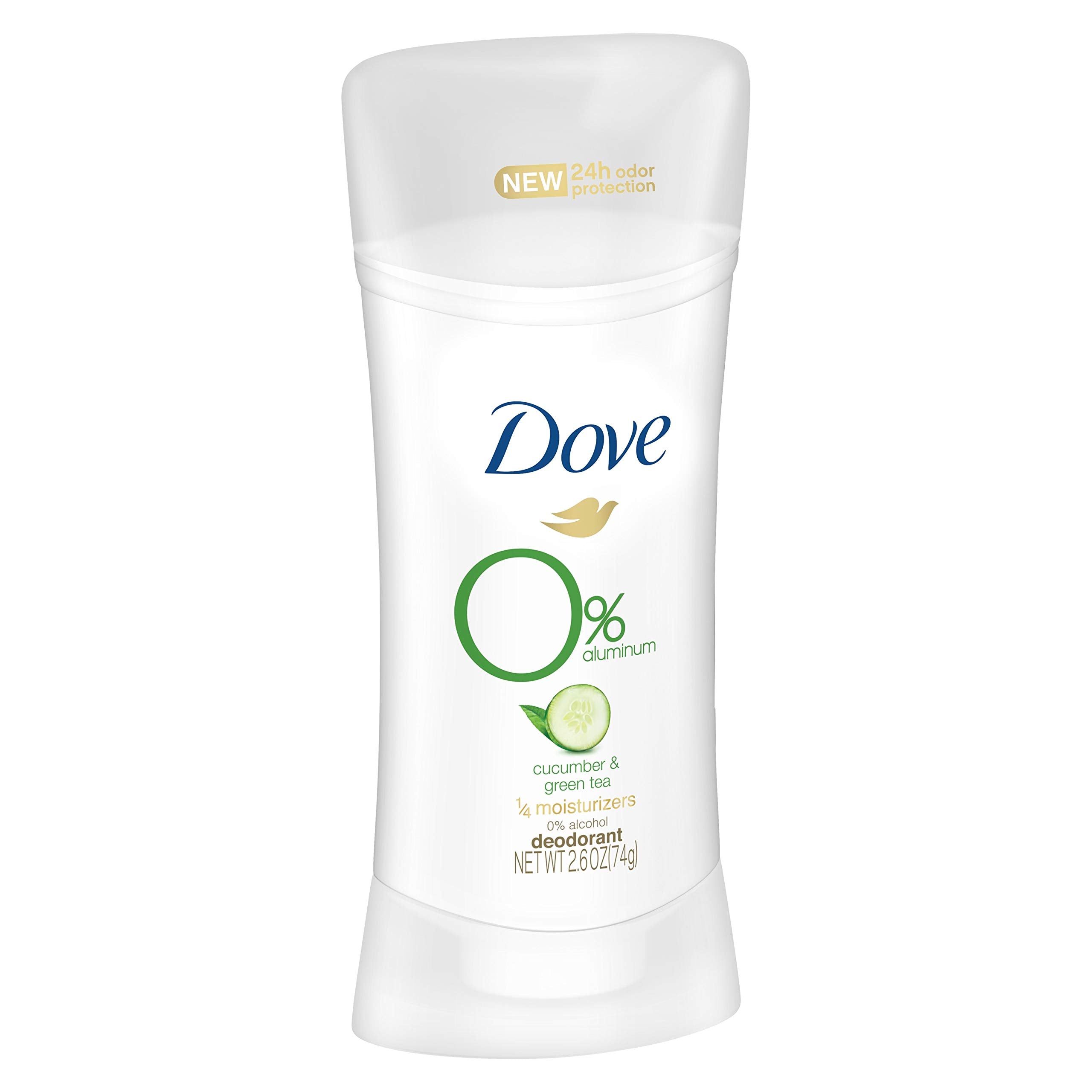 Dove 0% aluminum deodorant stick cucumber green tea for easy application