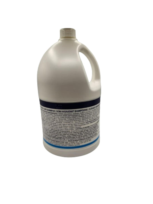 Dove 5-liter PRO Shampoo label and cap emphasize safety and trusted ingredients.