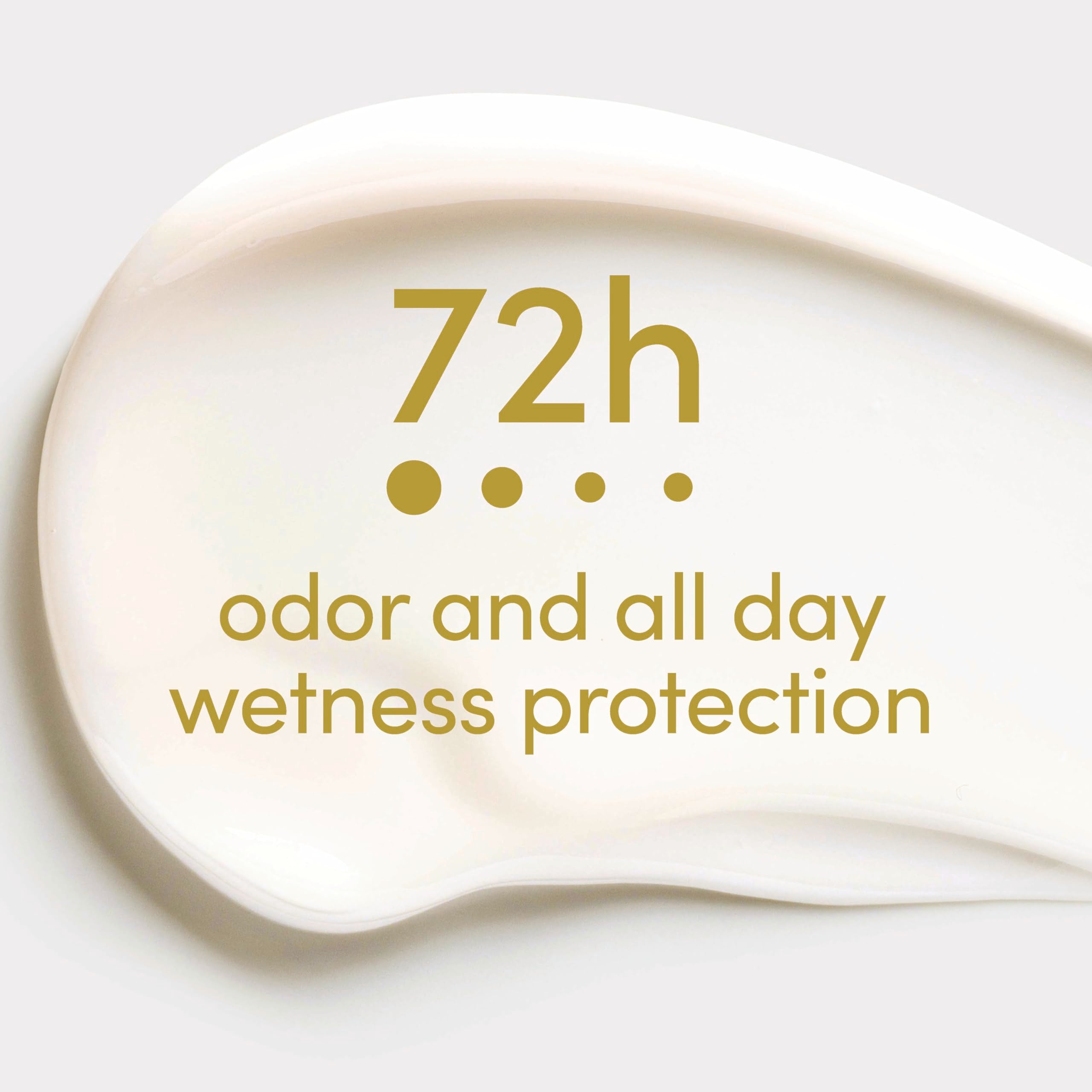 Dove Advanced Care Beauty Finish drying quickly on skin after application.