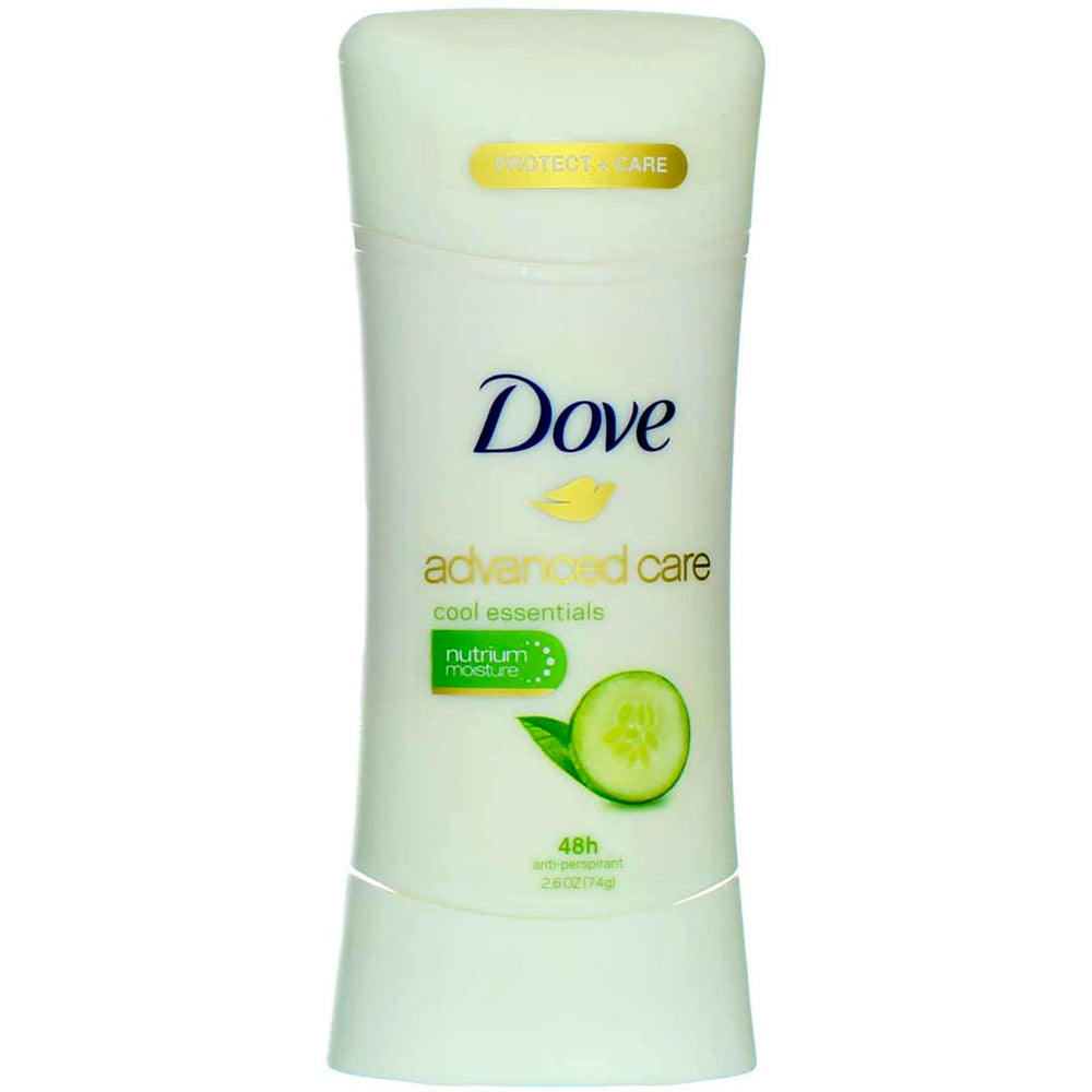Close-up of Dove Cool Essentials cap for precise, comfortable application.