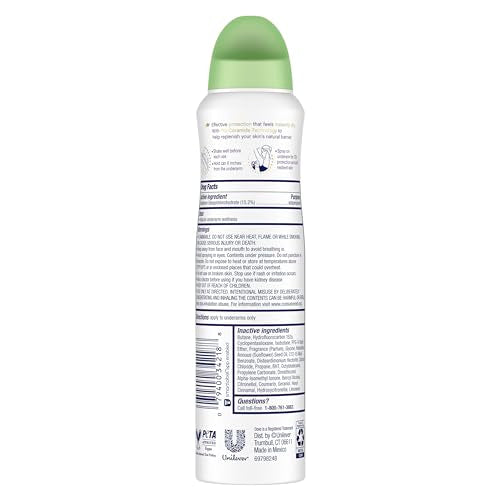 Dove Advanced Care Cool Essentials bottle back view highlighting Pro Ceramide technology