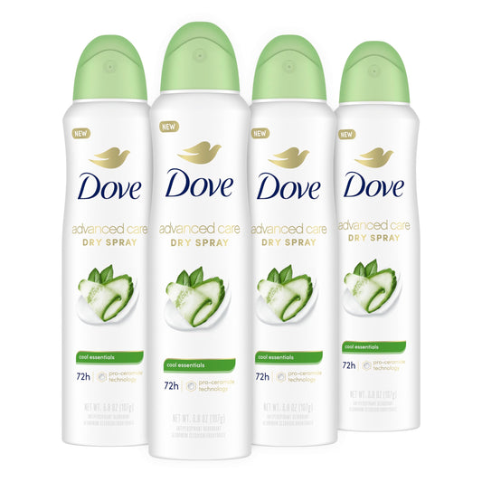 Dove Advanced Care Cool Essentials bottle front view for refreshed underarms after shaving