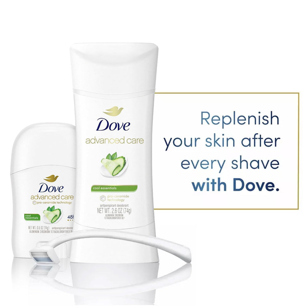 Close-up of green tea and cucumber scent in Dove Advanced Care