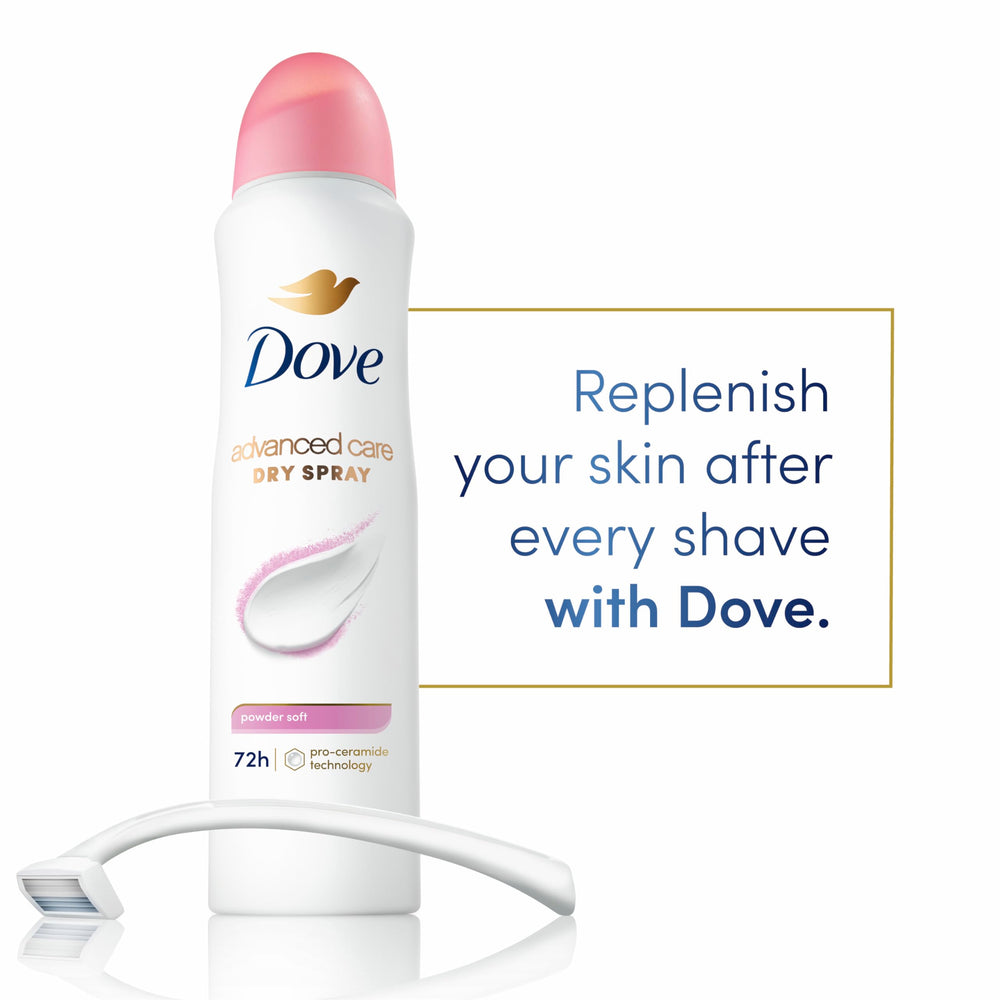 Dove Advanced Care dries quickly for comfortable all-day freshness
