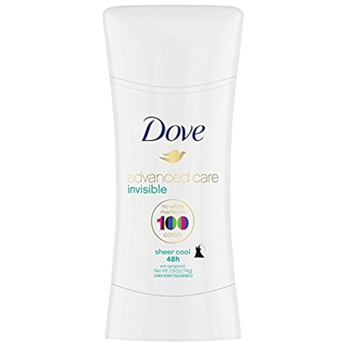 Dove Advanced Care Invisible Antiperspirant Sheer Cool bottle with invisible finish keeps you dry