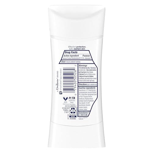 Applying Dove Advanced Care underarm deodorant for smooth, skin-friendly coverage.