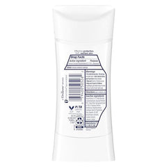 Applying Dove Advanced Care underarm deodorant for smooth, skin-friendly coverage.