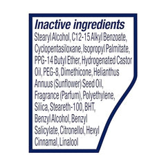 Dove Rejuvenate packaging badge indicating 72-hour odor protection.