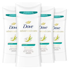 Dove Advanced Care Rejuvenate stick packaging highlighting ceramide barrier support.