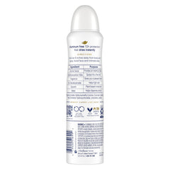 Dove aluminum-free deodorant spray mist with dragon fruit coconut fragrance for daily use.