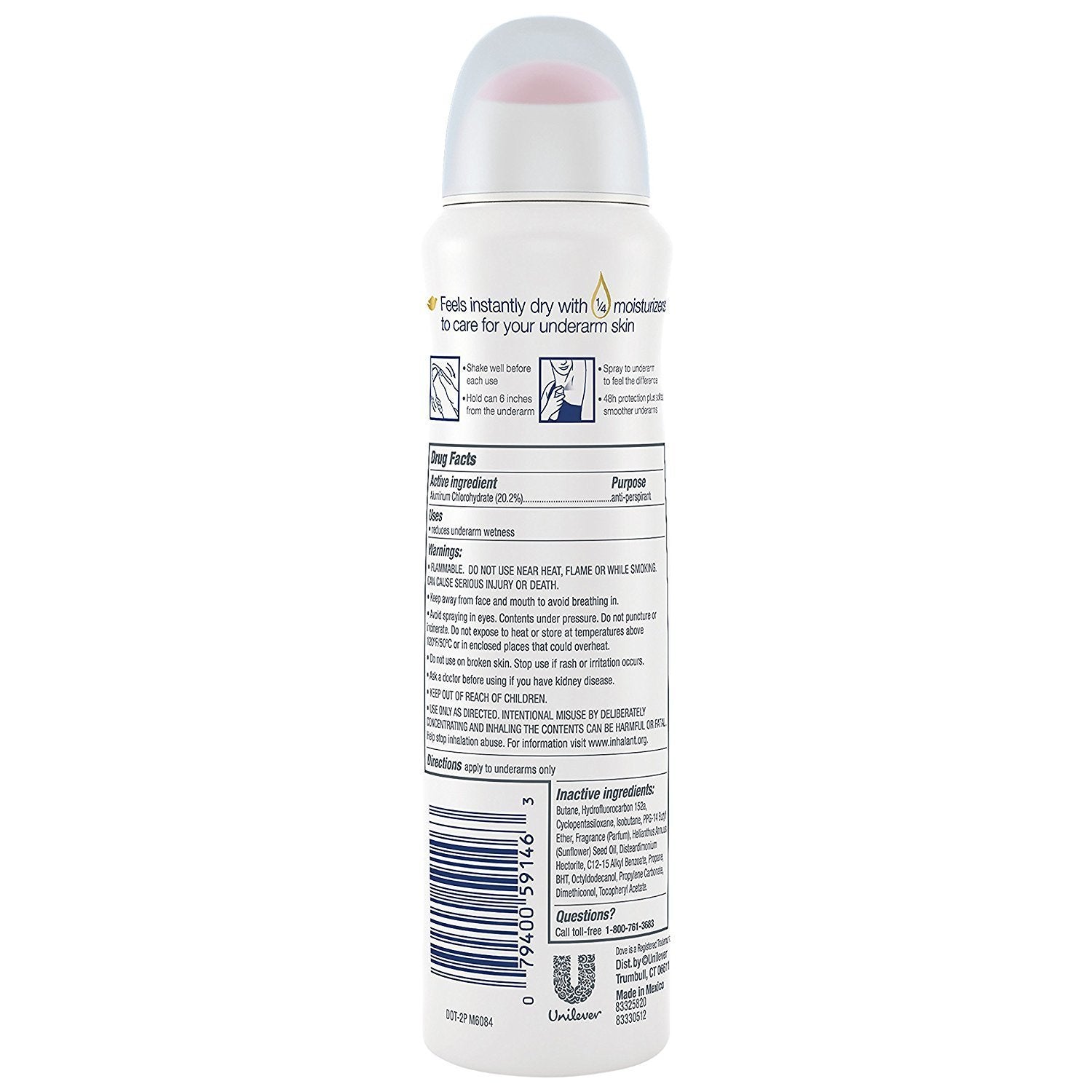 Dove Antiperspirant No White Marks keeps you confident all day.