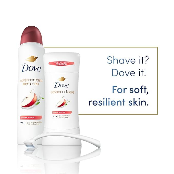 Dove Apple & White Tea scent close-up highlighting refreshing fragrance.
