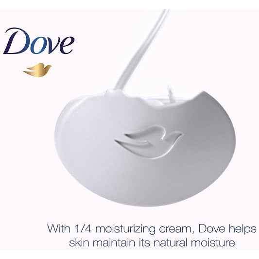 Dove Beauty Bar close-up shows creamy lather and subtle exfoliation