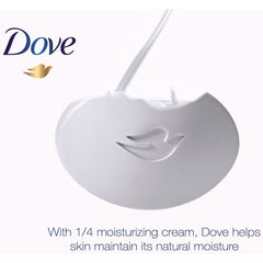 Dove Beauty Bar close-up shows creamy lather and subtle exfoliation