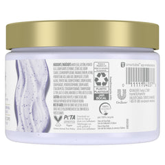 Dove Body Love Night Recovery scrub texture view showing creamy micro-particles