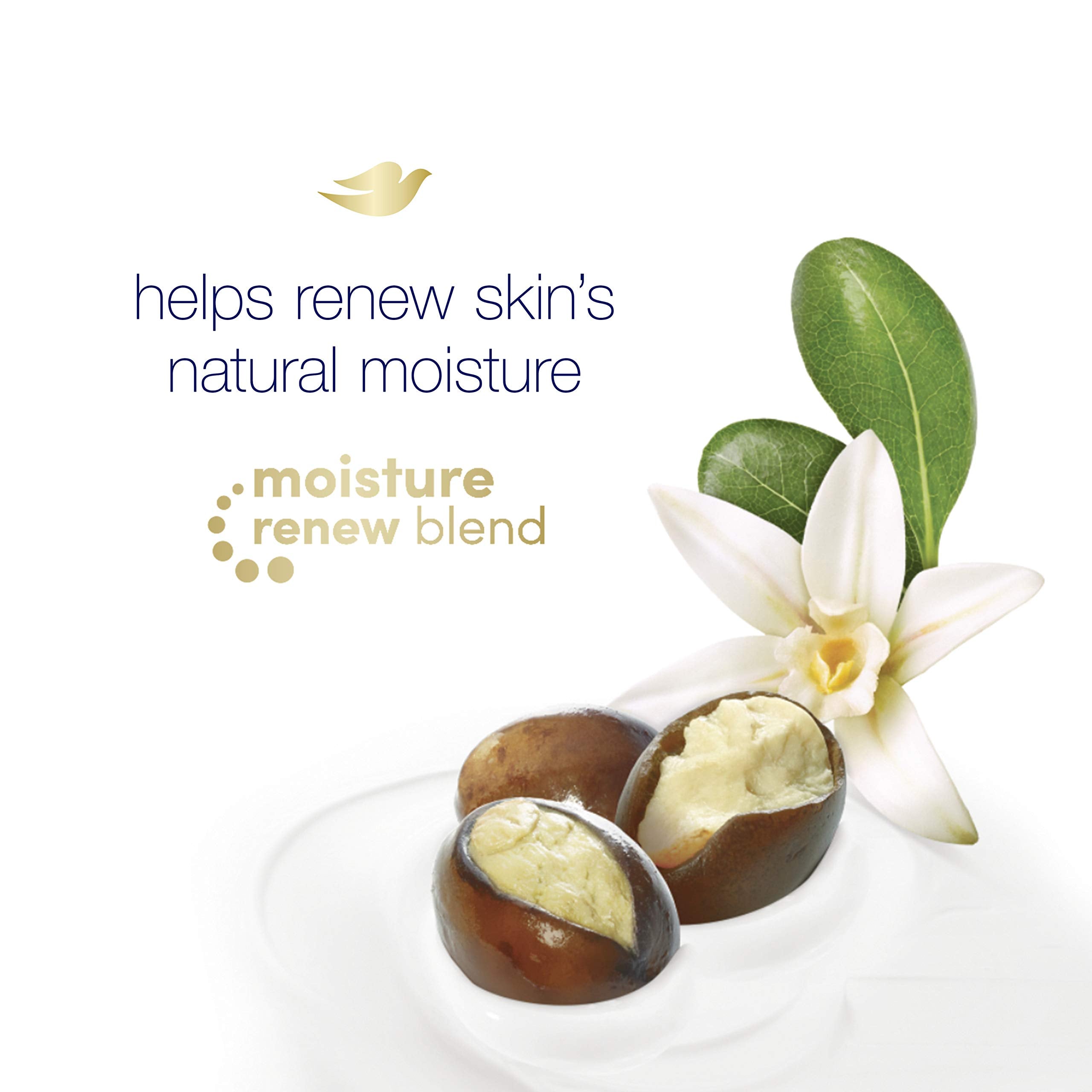 Dove Body Wash microfoam bubbles highlight luxurious lather texture.