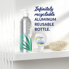 Dove bottle assembly with pump after refill