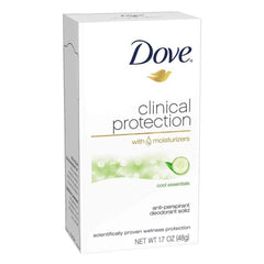 Dove Clinical Protection 3-pack bottle for women delivers all-day freshness and moisturized skin.