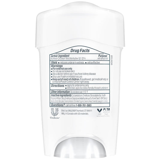 Dove Clinical Strength deodorant application demonstrating smooth glide and protection.