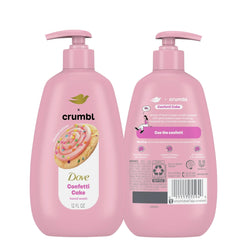 Dove Crumbl Confetti Cake label detail highlighting limited edition packaging