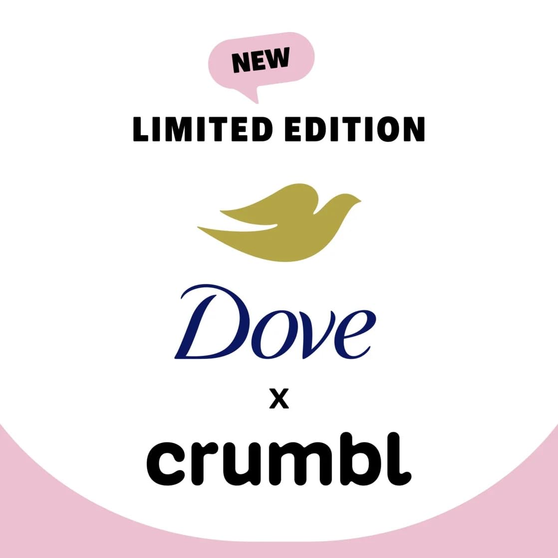 Dove Crumbl Confetti Cake scent note visual hints at pink buttercream aroma