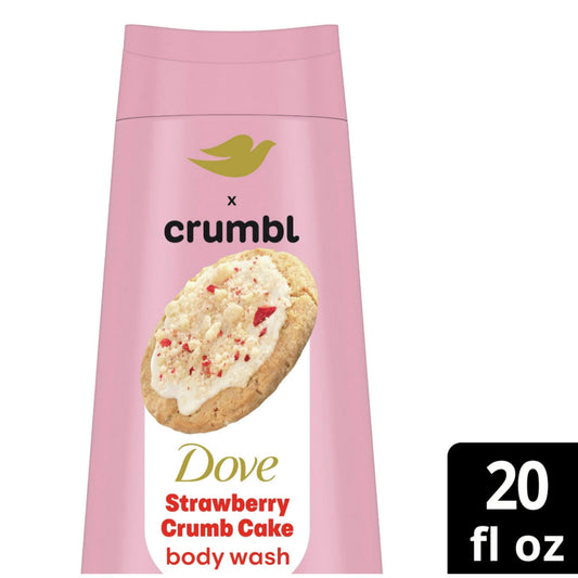 Close-up of Dove Crumbl wash foam showing creamy lather.