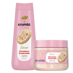 Dove Crumbl with plant-based moisturizers promoting softness and hydration.