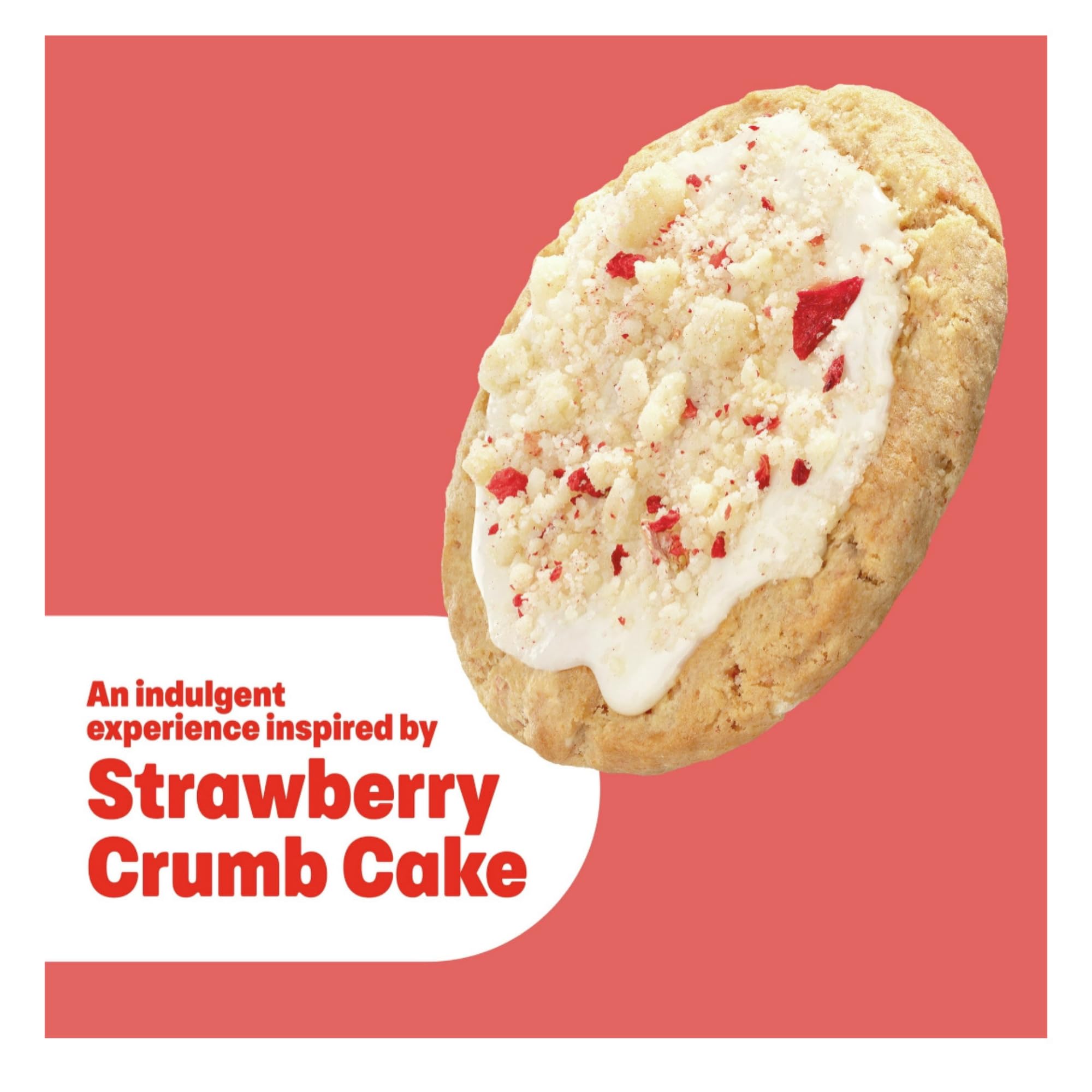 Dove Crumbl scent notes featuring vanilla glaze and strawberry cookie aroma.