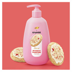 Close-up of vanilla glaze notes in Dove Crumbl hand wash aroma.