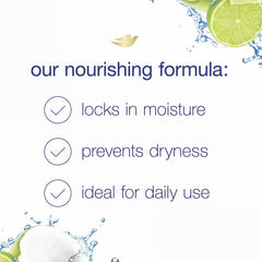Gently applying Dove Damage Therapy Conditioner to damp hair demonstrates a quick one-minute routine.
