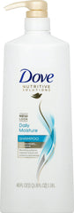 Dove Damage Therapy Daily Moisture Shampoo bottle for daily moisture and smoother hair.