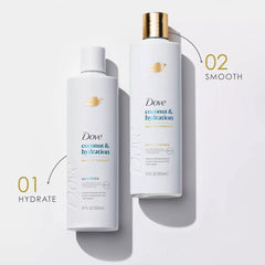 Dove Damage Therapy Shampoo 6-pack carton view emphasizes value and hydration.